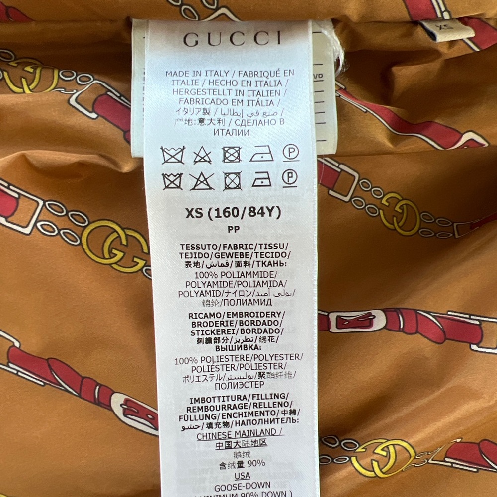 Gucci x Northface Black Puffer sz XS - Picture 9 of 16